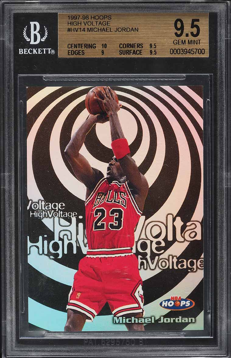 1997 Hoops High Voltage Michael Jordan #HV14 BGS 9.5 GEM MINT