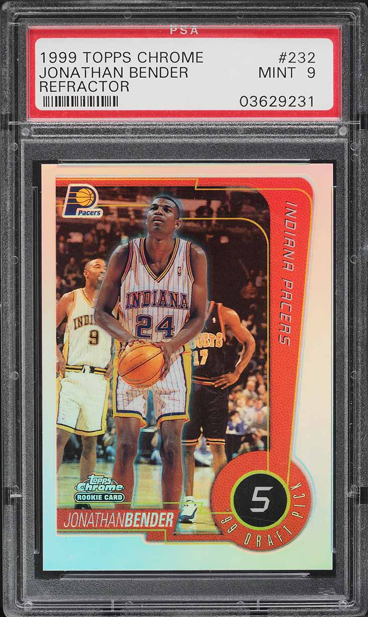 1999 Topps Chrome Refractor Jonathan Bender ROOKIE #232 PSA 9 MINT