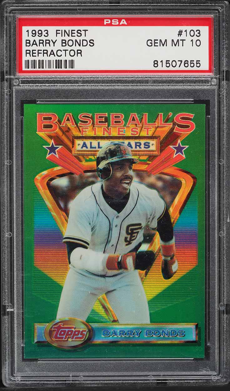 1993 Finest Refractor Barry Bonds ALL-STAR #103 PSA 10 GEM MINT