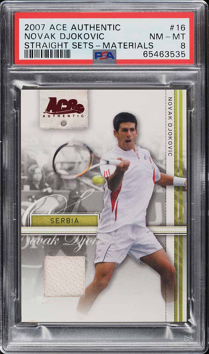 2006 Ace Authentic Center Court Stars Novak Djokovic ROOKIE AUTO