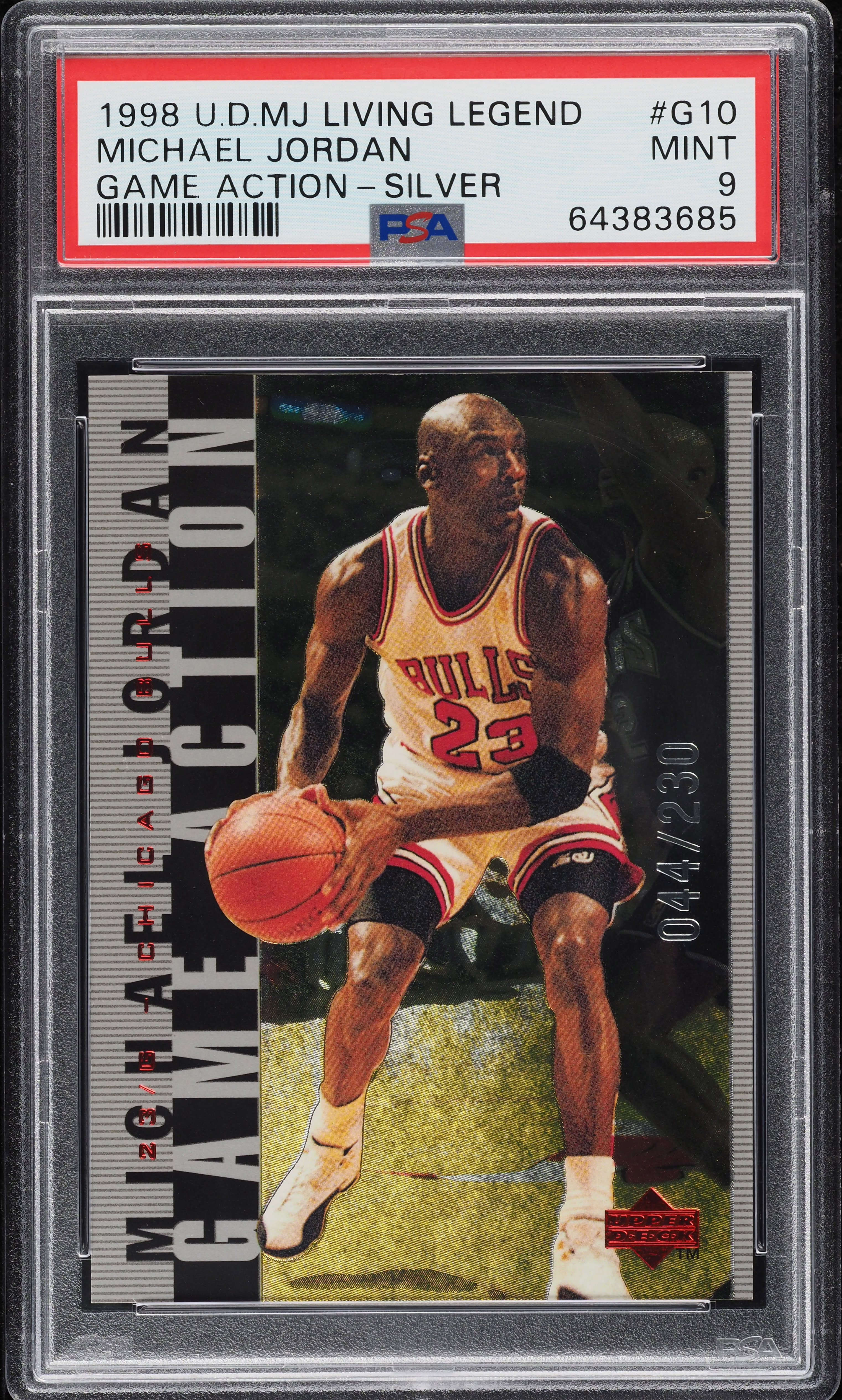 1998 UD MJ Living Legend Game Action Silver Michael Jordan /230