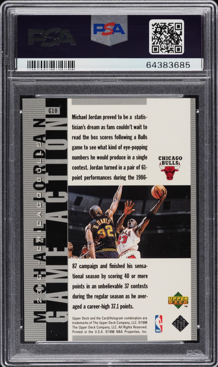 1998 UD MJ Living Legend Game Action Silver Michael Jordan /230 Jordan 98-99 UD Game Action Silver 02/23