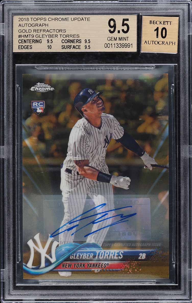2018 Topps Chrome Gleyber Torres ROOKIE #31 PSA 10 GEM MINT on