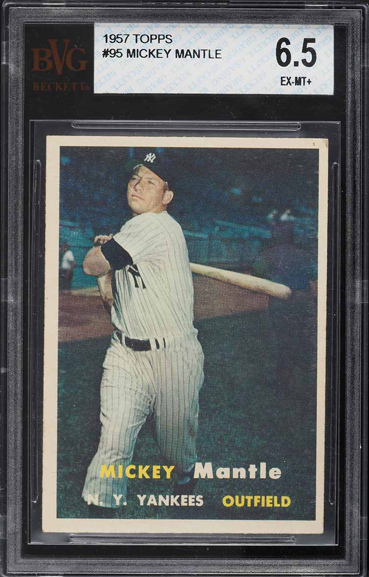 1957 Topps Mickey Mantle #95 BVG 6.5 EXMT+