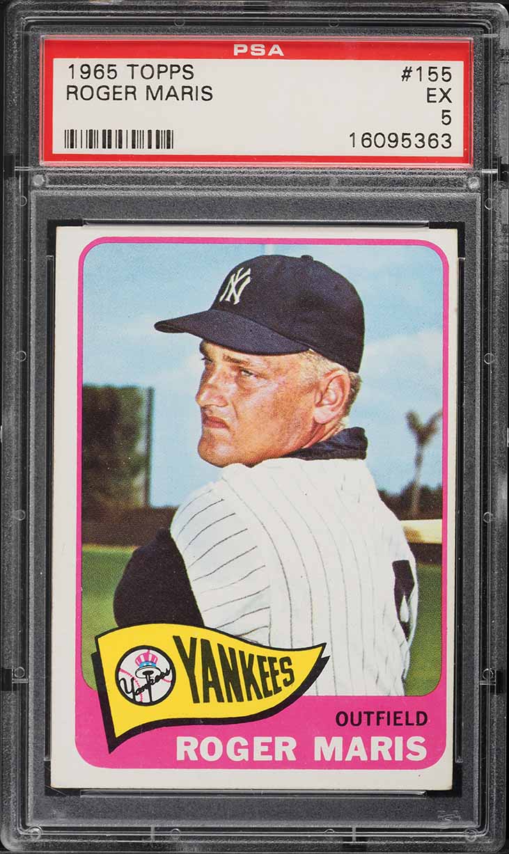 1965 Topps Roger Maris #155 PSA 5 EX