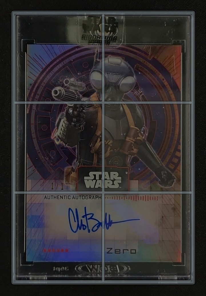 2022 Topps Star Wars Signature Series Red Chris Bartlett AUTO 1/1 #A-CB MBA AUTH