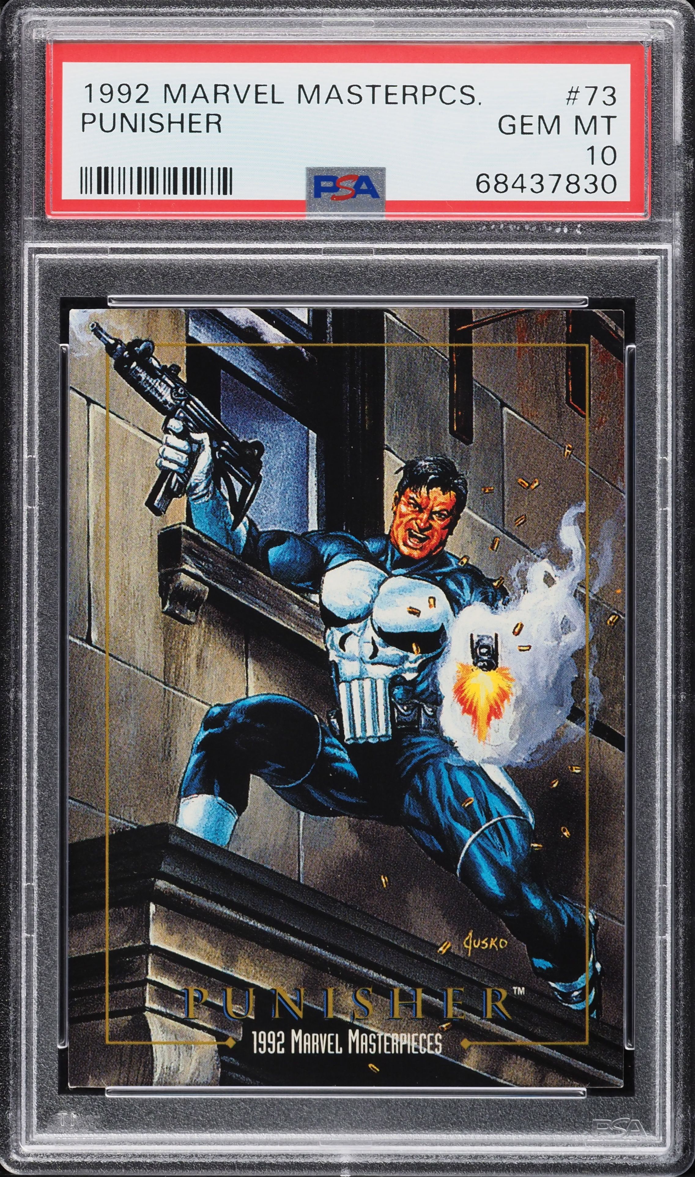 1992 Skybox Marvel Masterpieces Punisher #73 PSA 10 GEM MINT on