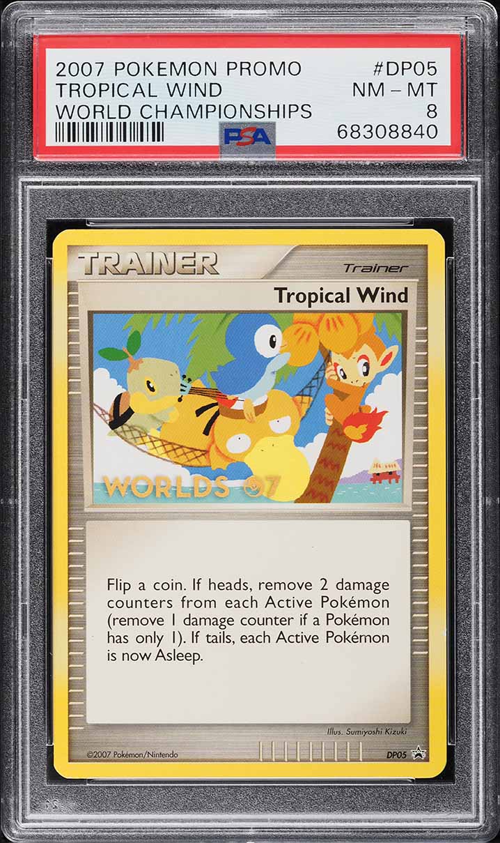 2007 Pokemon DP Promo World Championships Tropical Wind #DP05 PSA 8 NM-MT on Fanatics Collect 2007 Pokemon DP Promo World Championships Tropical Wind #DP05 PSA 8 NM-MT on Fanatics Collect