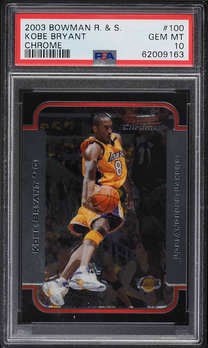 2003 Bowman Chrome Kobe Bryant #100 PSA 10 GEM MINT