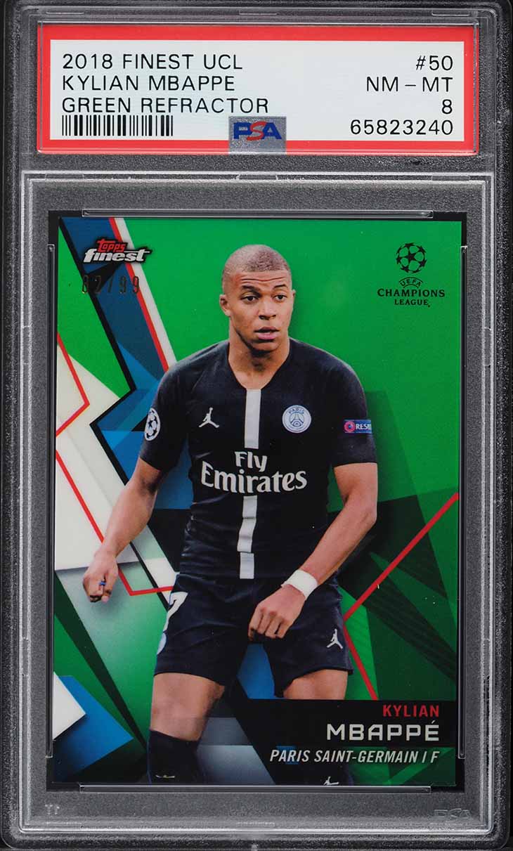 2018 Donruss Optic Kylian Mbappe ROOKIE RC #132 PSA 10 GEM MINT on