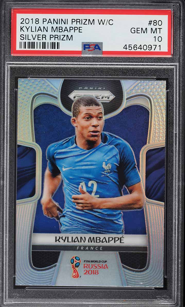 2018 Prizm World Cup Kylian Mbappe Silver #80 PSA 10 | Card Ladder