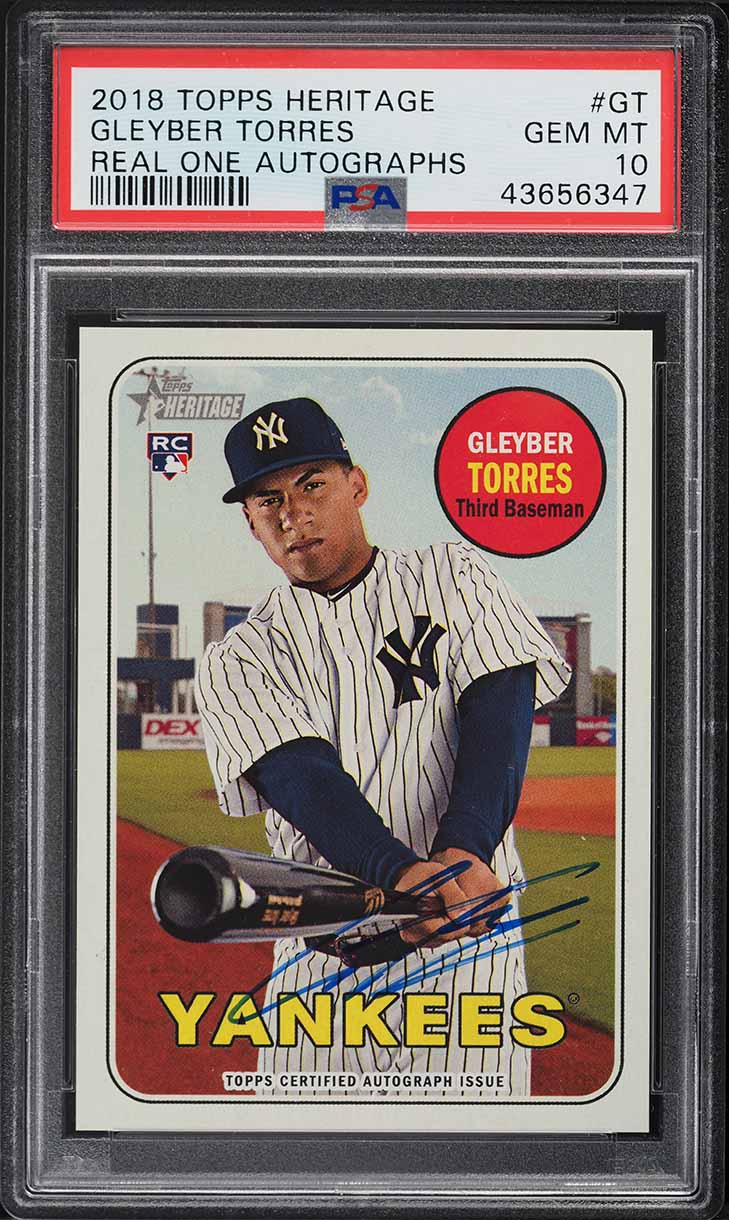 2018 Topps Chrome Gleyber Torres ROOKIE #31 PSA 10 GEM MINT on