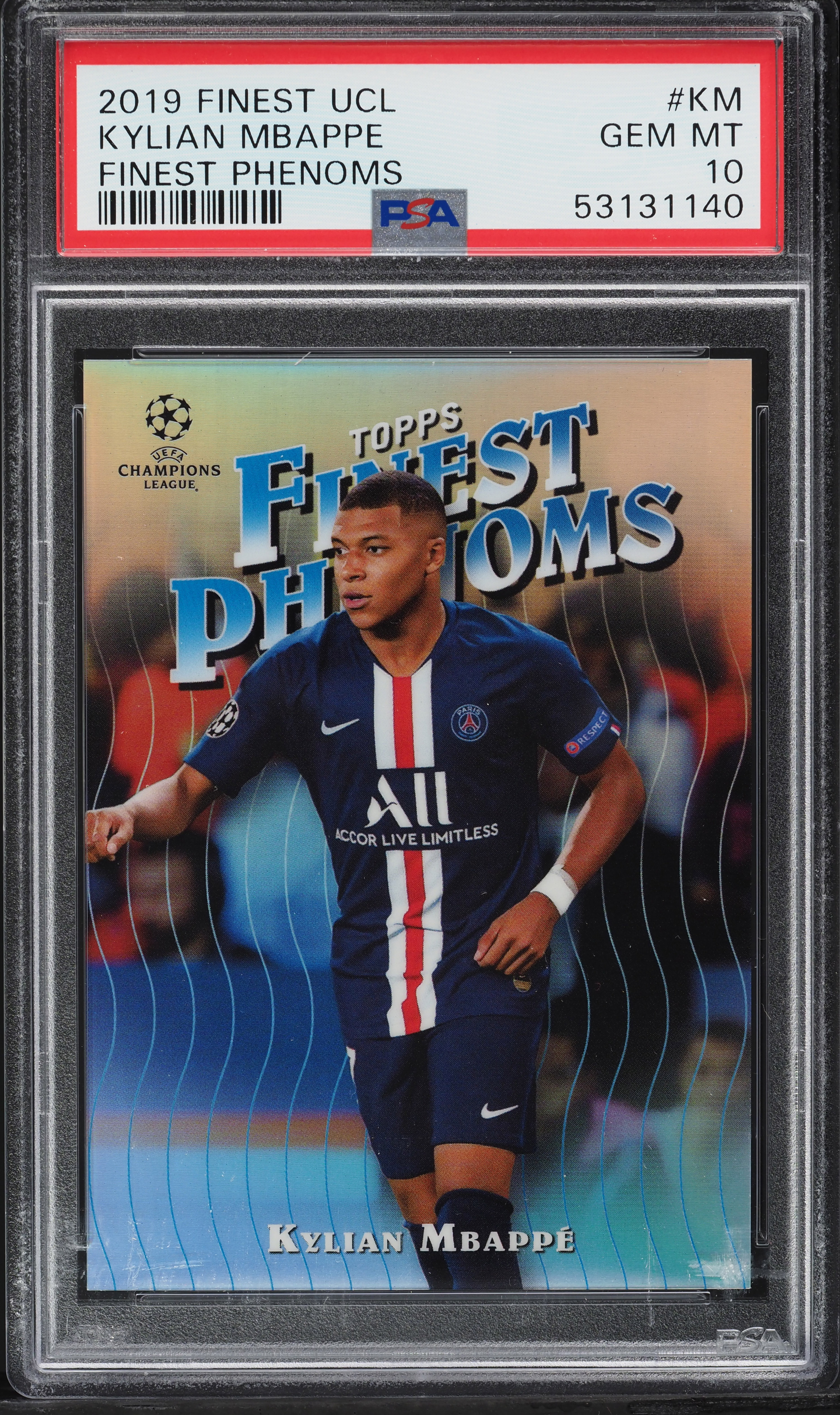 2019 Finest UEFA Champions League Phenoms Kylian Mbappe #FP-KM PSA