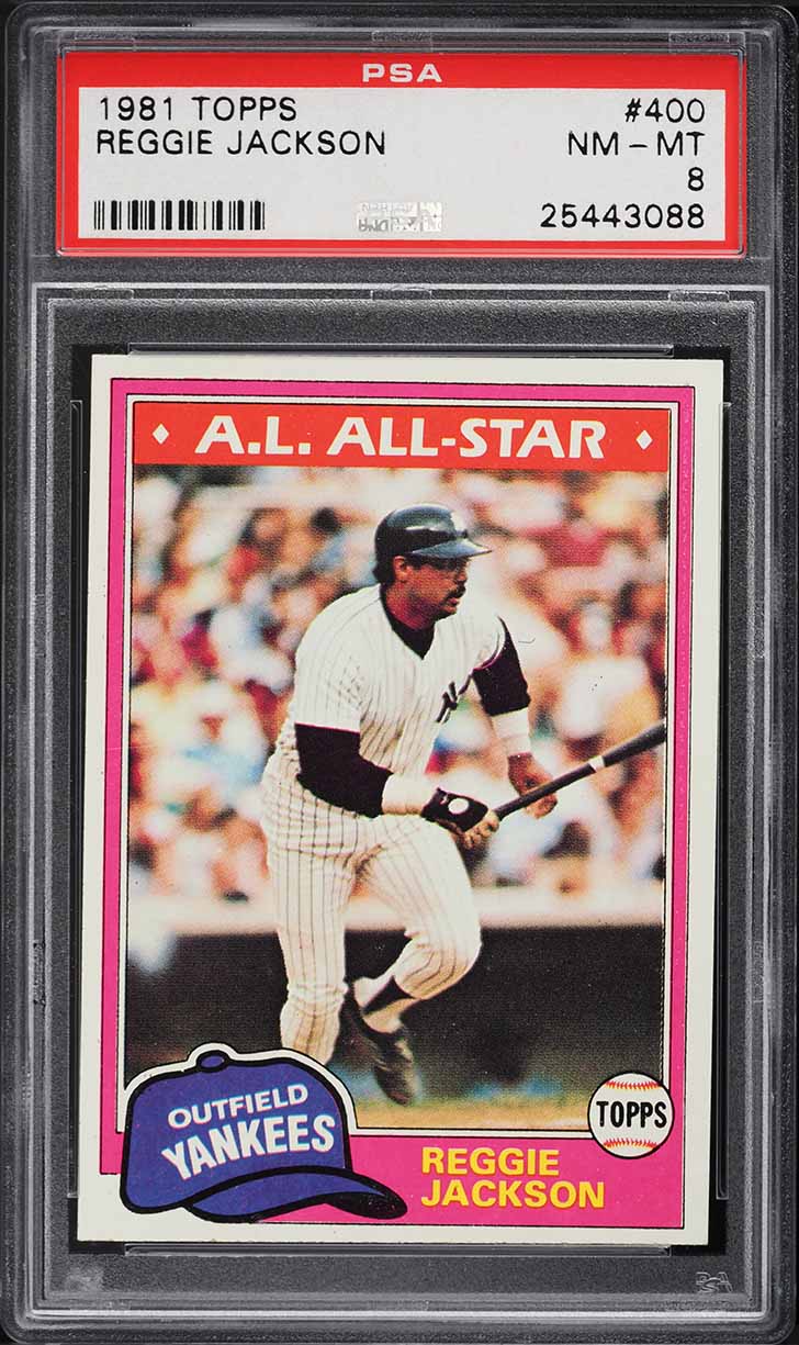 1981 Topps Reggie Jackson ALL-STAR #400 PSA 8 NM-MT