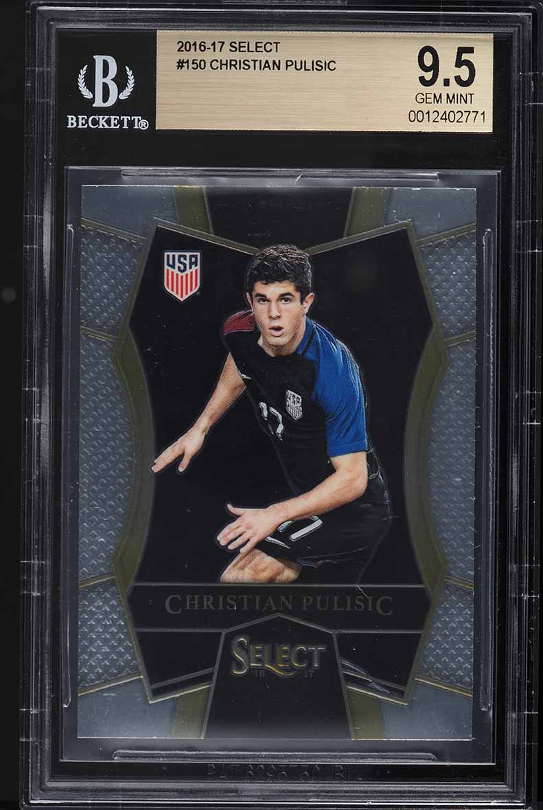 2016 Select Soccer Christian Pulisic ROOKIE #150 BGS 9.5 GEM MINT