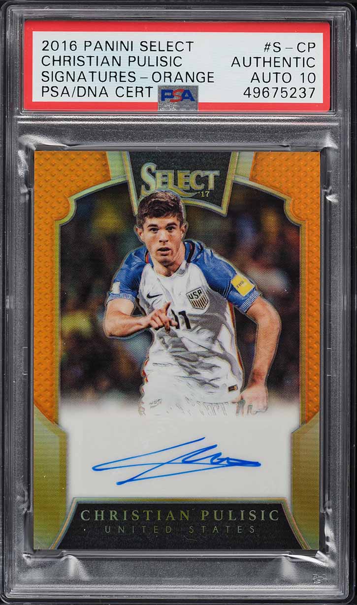 2016 Select Signatures Copper Christian Pulisic ROOKIE AUTO /35