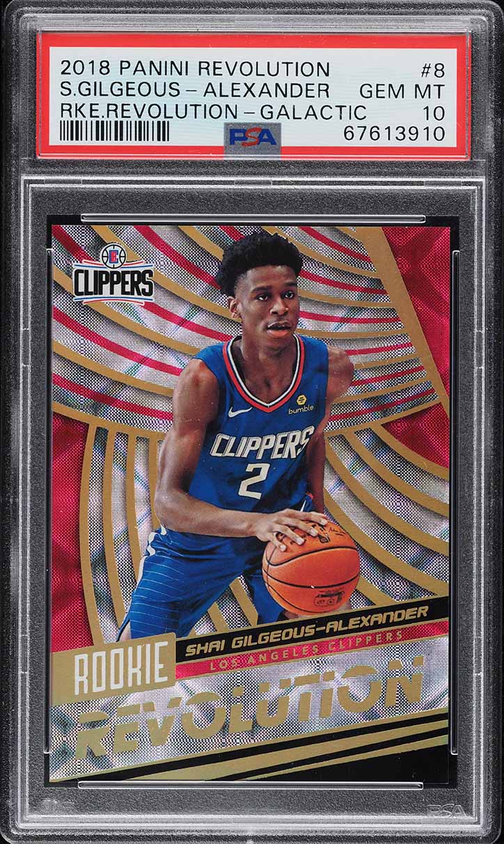 2018 Panini Revolution Galactic Shai Gilgeous-Alexander ROOKIE #8 PSA 10 GEM