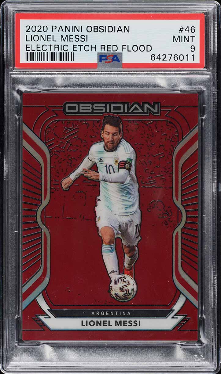 2020 Panini Obsidian Private Signings Lionel Messi AUTO DNA 9 #PS