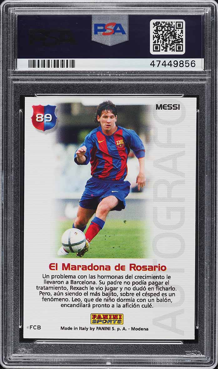 2004 Panini Sports Mega Cracks Barca Campeon Lionel Messi ROOKIE #89 PSA 9 MINT