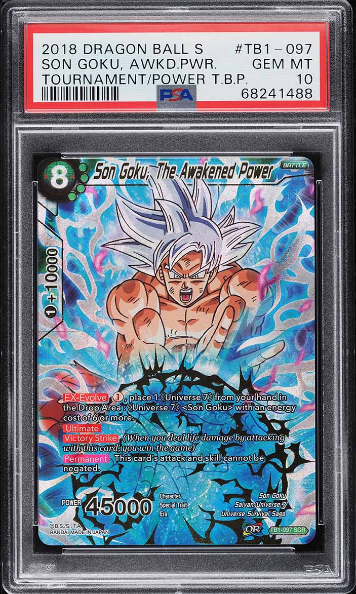 1995 Dragon Ball Bandai Visual Adventure Part EX Son Goku #253 PSA