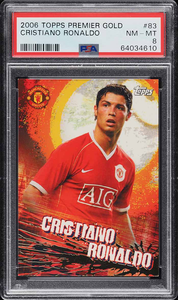 2006 Panini World Cup Germany Cristiano Ronaldo #169 PSA 8 NM-MT