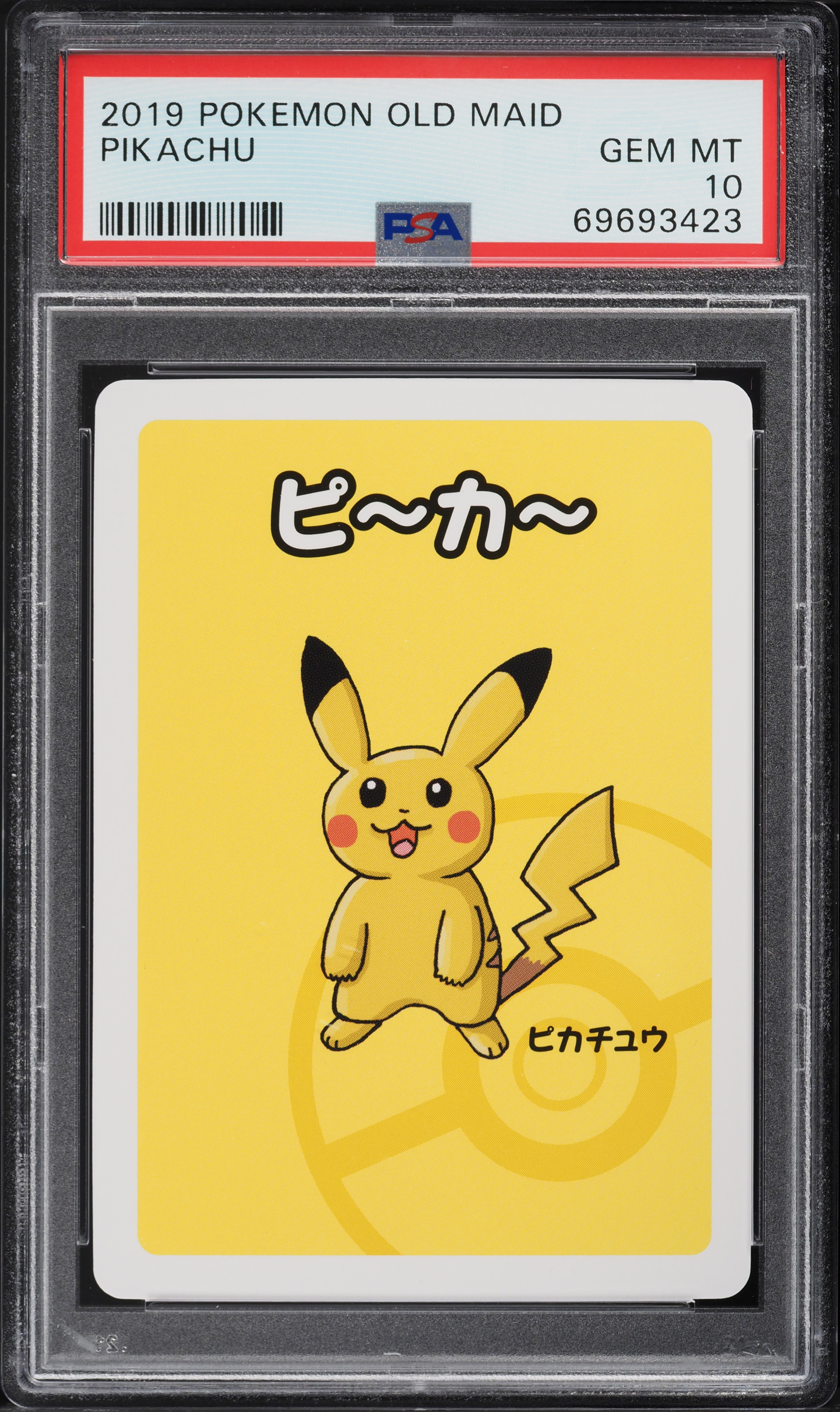 2019 Pokemon Japanese Old Maid Pikachu PSA 10 GEM MINT on Fanatics 