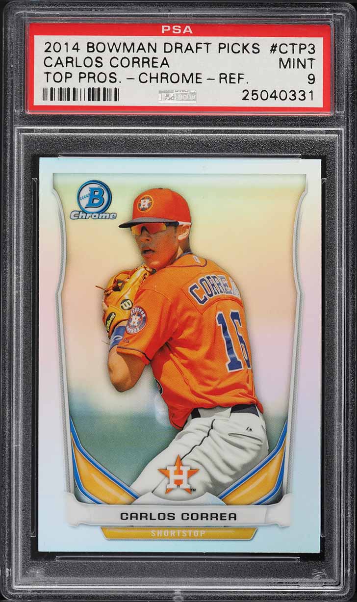 2014 Bowman Chrome Top Prospect Refractor Carlos Correa ROOKIE