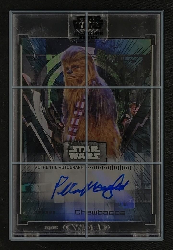2022 Topps Star Wars Signature Series Black Peter Mayhew AUTO 1/5 MBA AUTH
