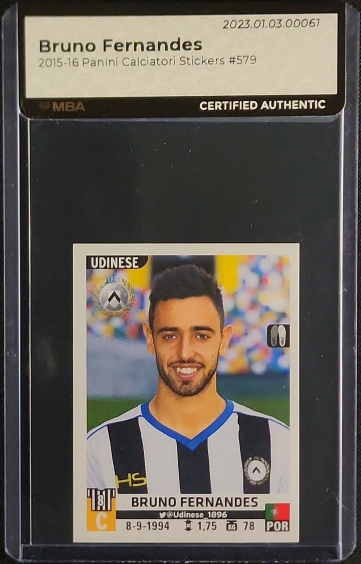 2015 Panini Calciatori Stickers Bruno Fernandes #579 MBA AUTH