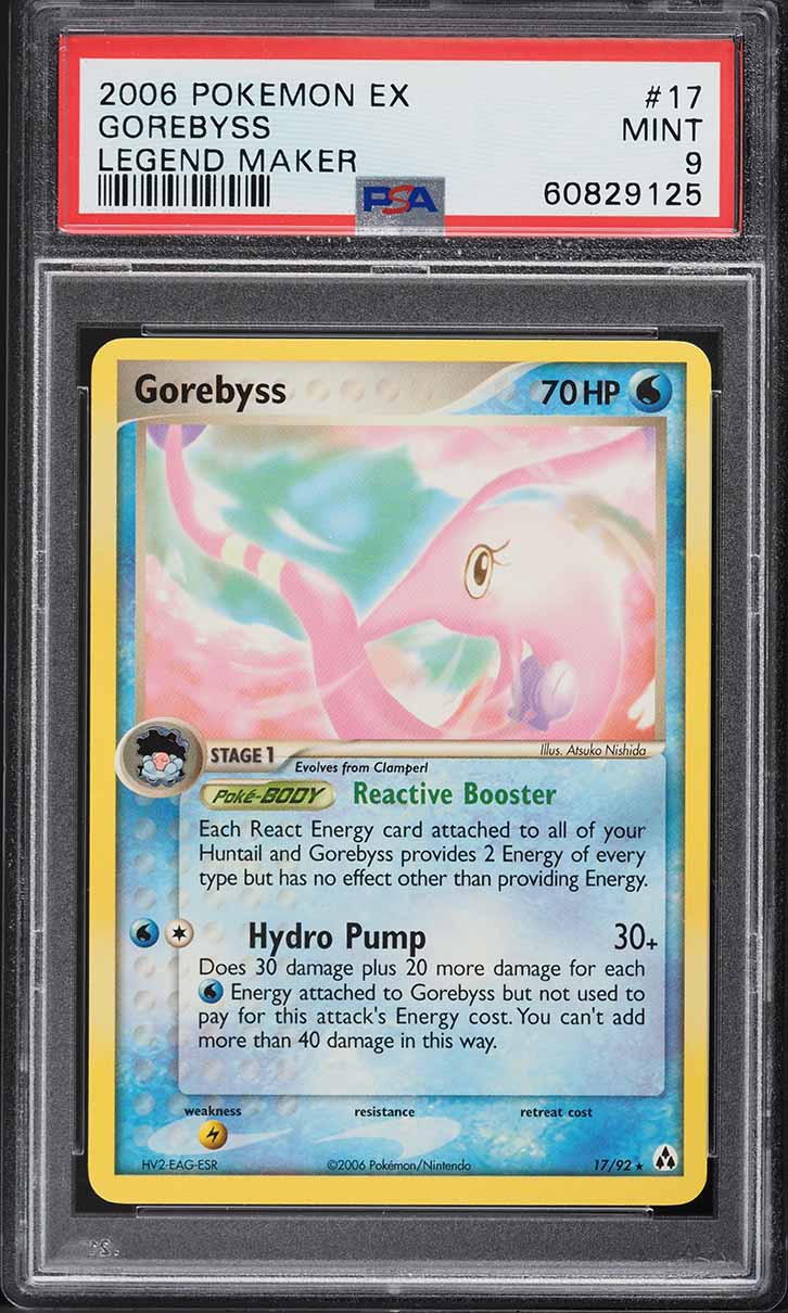 2006 Pokemon EX Legend Maker Gorebyss #17 PSA 9 MINT