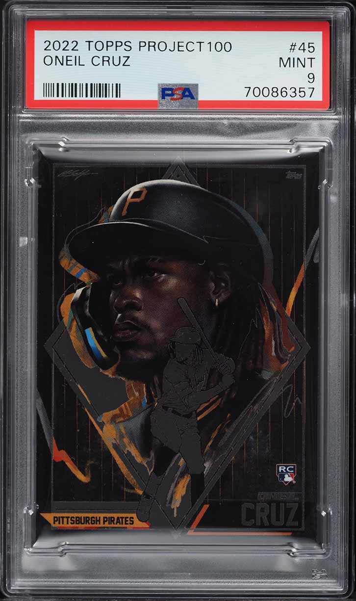2022 Topps Project 100 By Chuck Styles Oneil Cruz ROOKIE #45 PSA 9 MINT