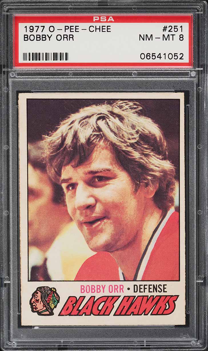 1977 O-Pee-Chee Hockey Bobby Orr #251 PSA 8 NM-MT