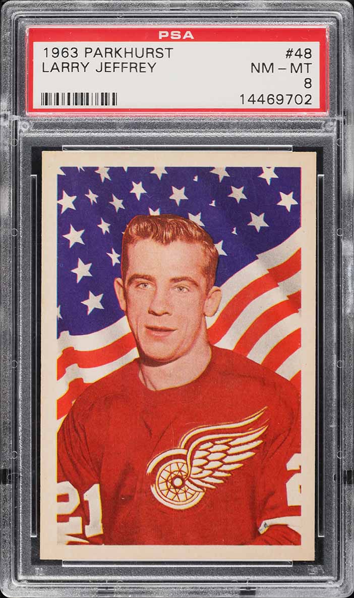 1963 Parkhurst Larry Jeffrey #48 PSA 8 NM-MT