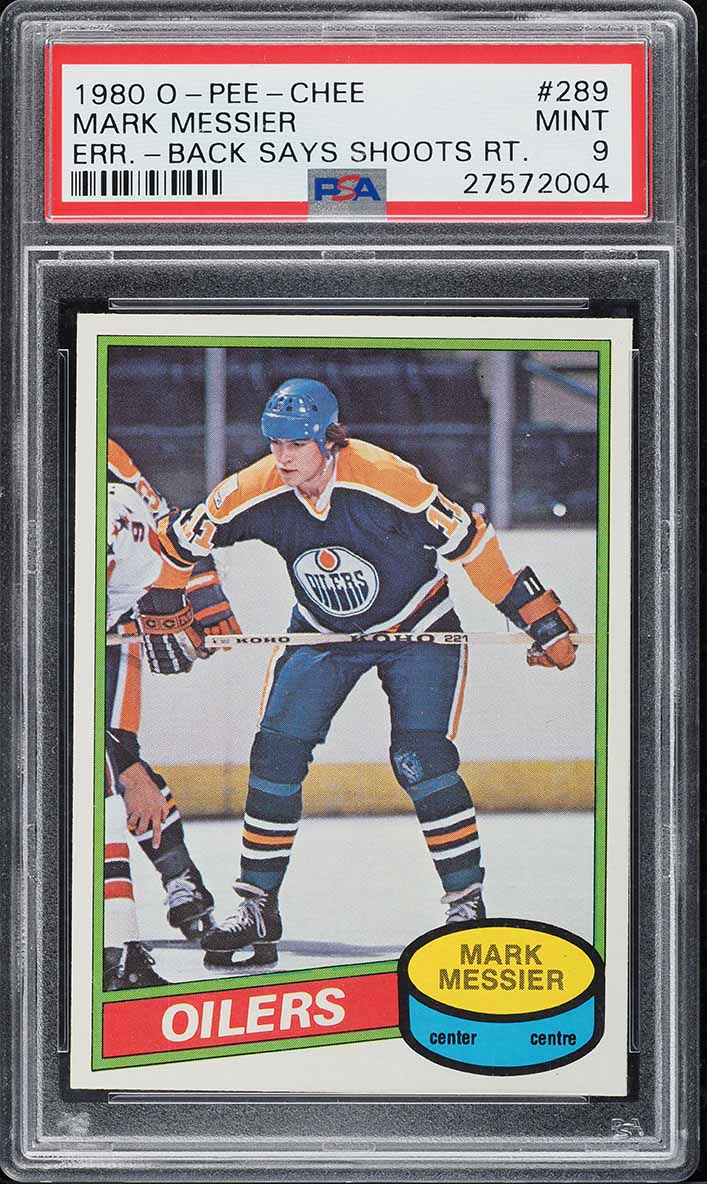 1980 O-Pee-Chee Hockey Mark Messier ROOKIE #289 PSA 9 MINT