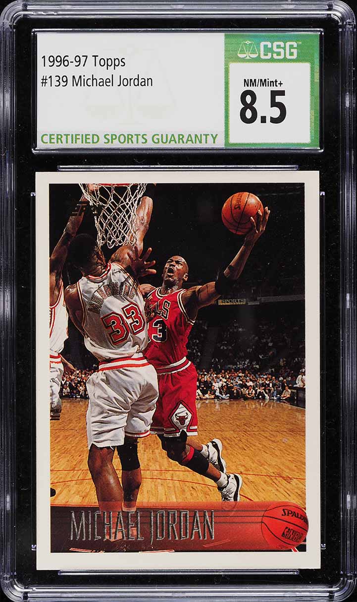 1996 Topps Basketball Michael Jordan #139 CSG 8.5 NM-MT+