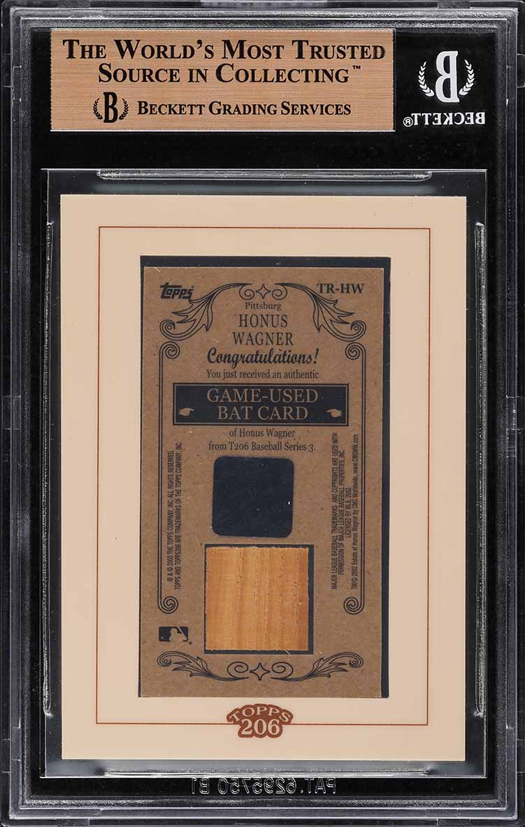 2002 Topps 206 Relics Honus Wagner BAT PATCH #HW3 BGS 9.5 GEM MINT on  Fanatics Collect