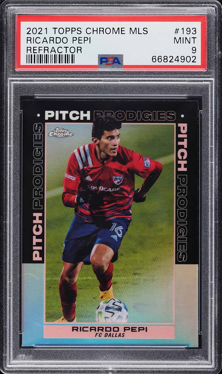 2021 Topps Chrome MLS Refractor Ricardo Pepi #193 PSA 9 MINT