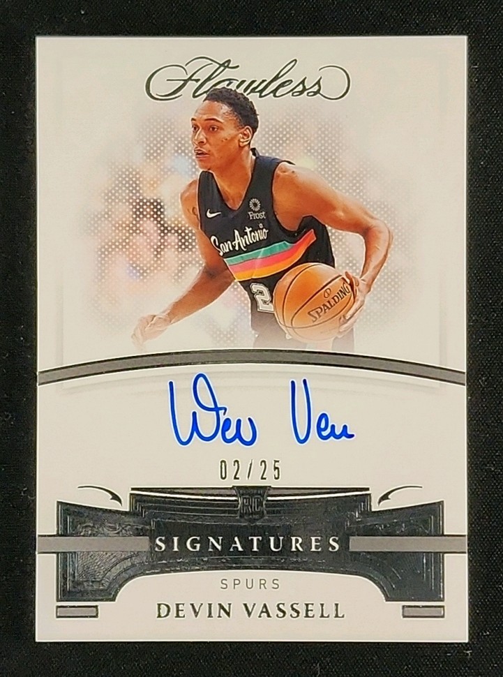 2020 Panini Flawless Devin Vassell ROOKIE AUTO /25 #AUT-VAS MBA AUTH