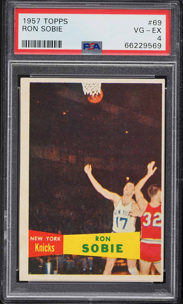1957 Topps Basketball Ron Sobie #69 PSA 4 VGEX