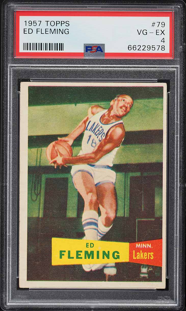 1957 Topps Basketball Ed Fleming #79 PSA 4 VGEX