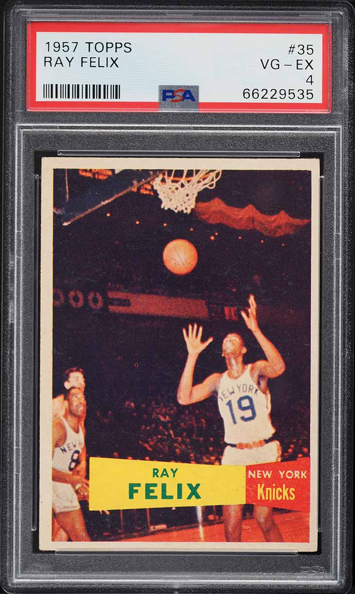 1957 Topps Basketball Ray Felix ROOKIE #35 PSA 4 VGEX