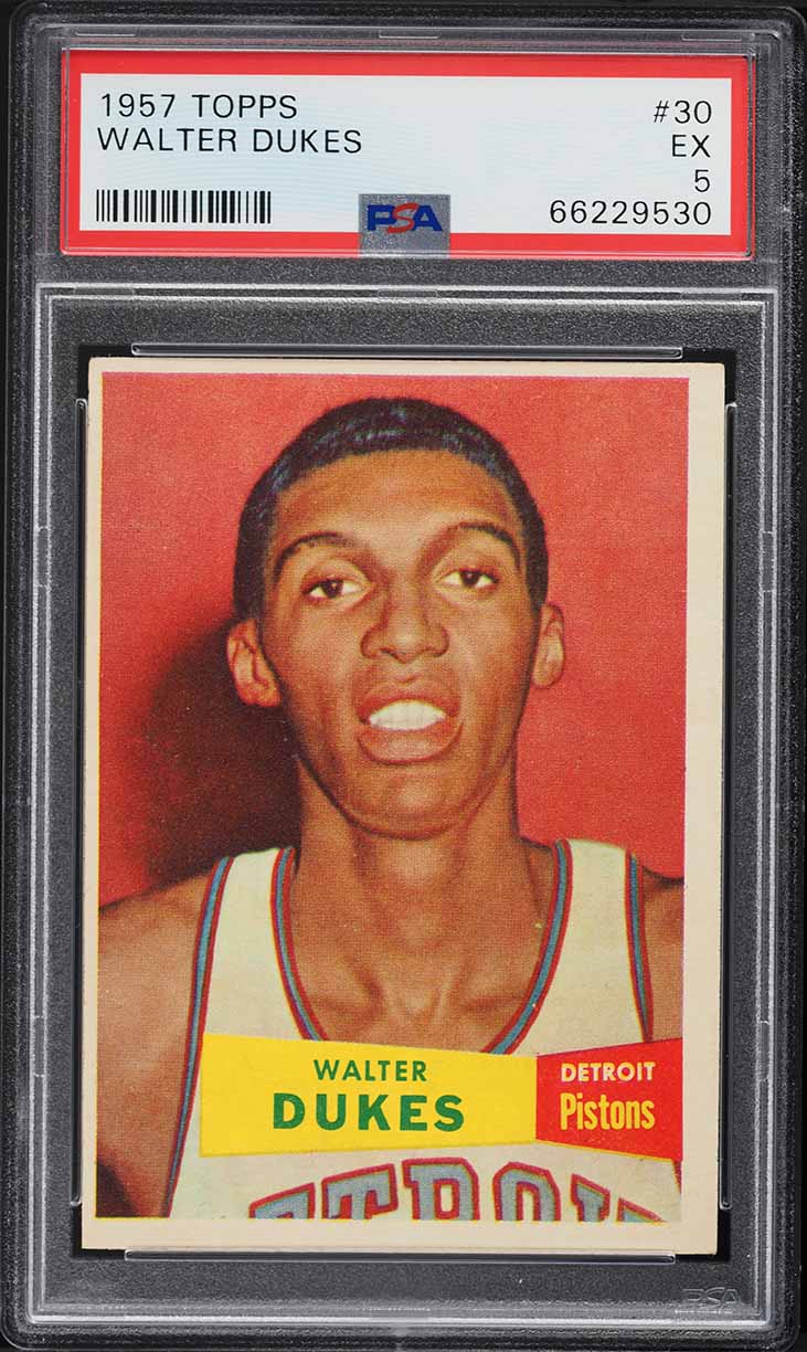 1957 Topps Basketball Walter Dukes #30 PSA 5 EX