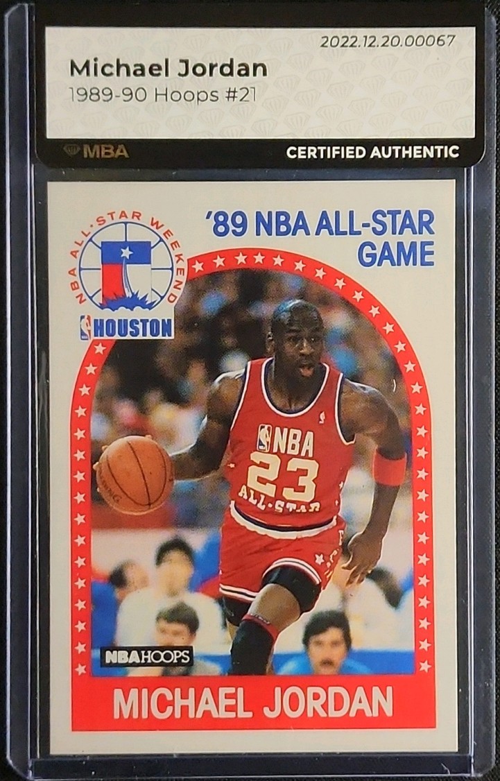 1989 Hoops Michael Jordan ALL-STAR #21 MBA AUTH