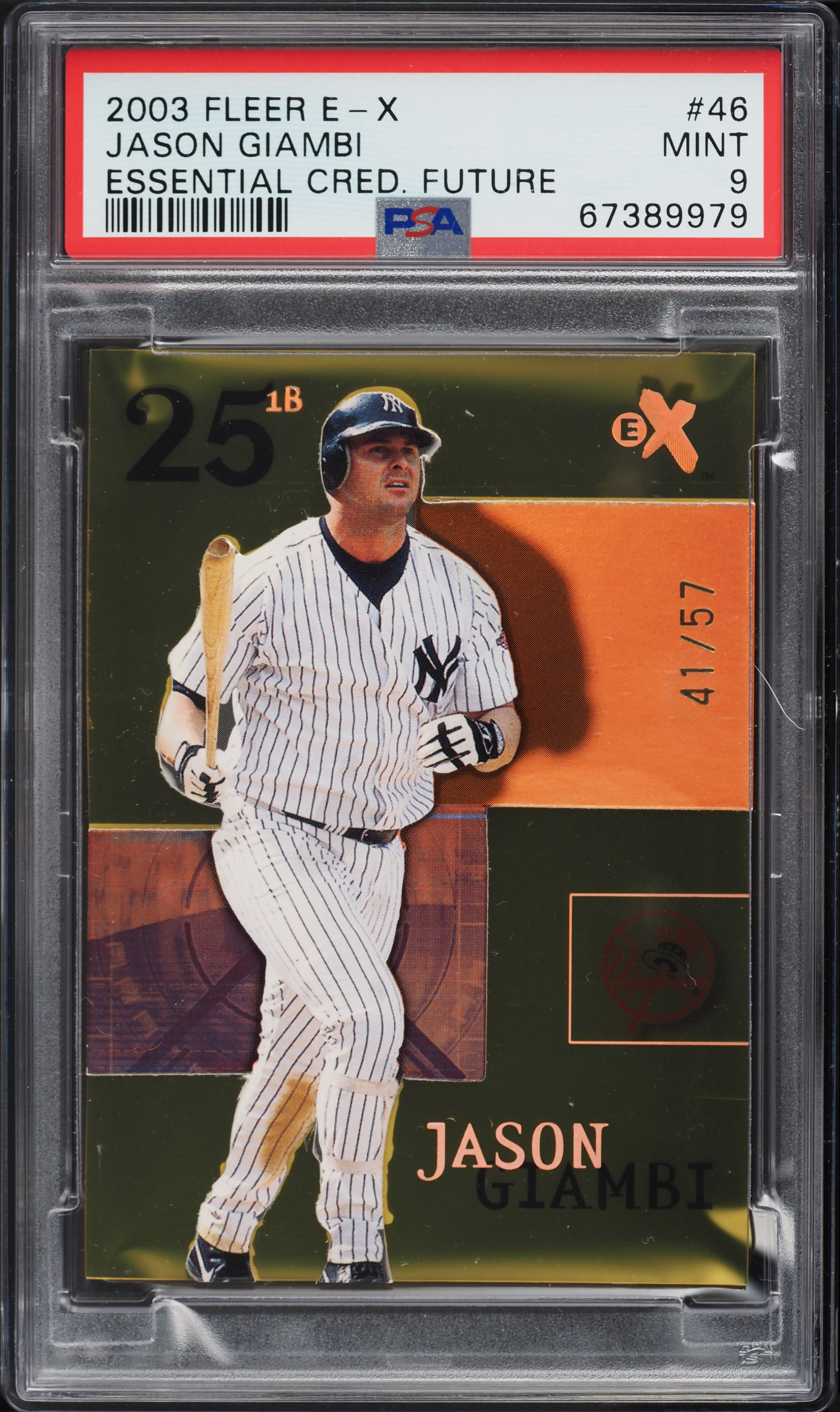 2003 Fleer E-X Essential Credentials Future Jason Giambi /57 #46