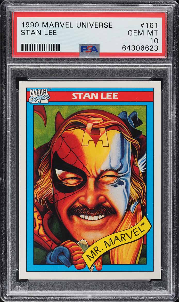 1990 Impel Marvel Universe Stan Lee #161 PSA 10 GEM MINT on