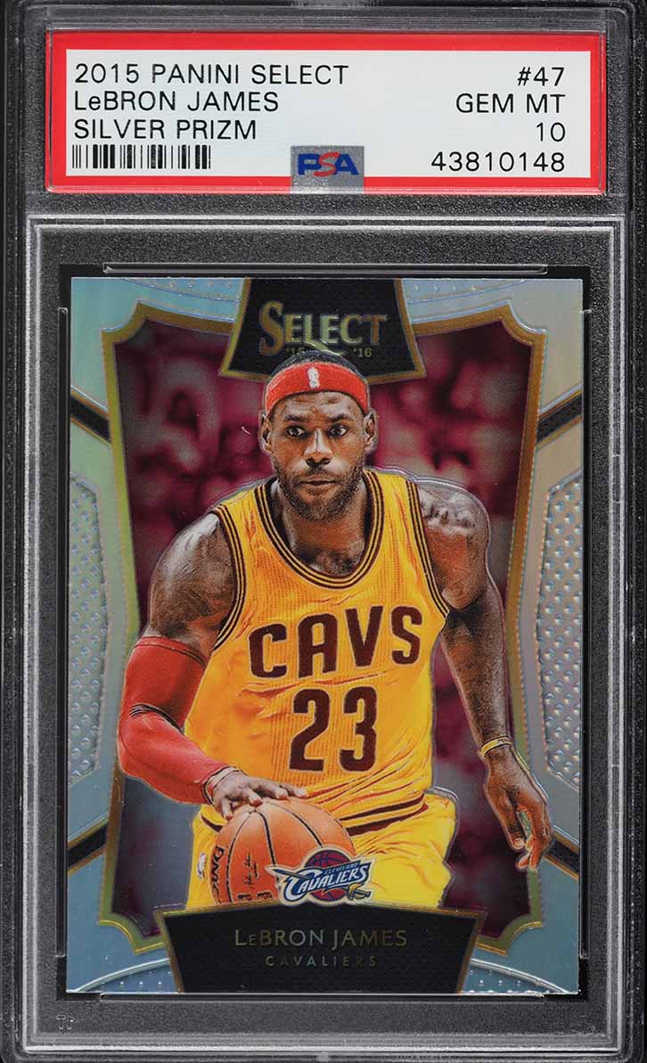 2015 Select Concourse Silver Prizm LeBron James #47 PSA 10 GEM MINT