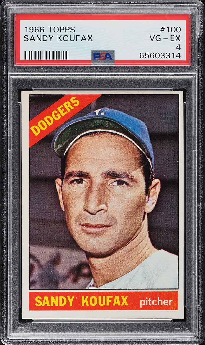 1966 Topps Sandy Koufax #100 PSA 4 VGEX