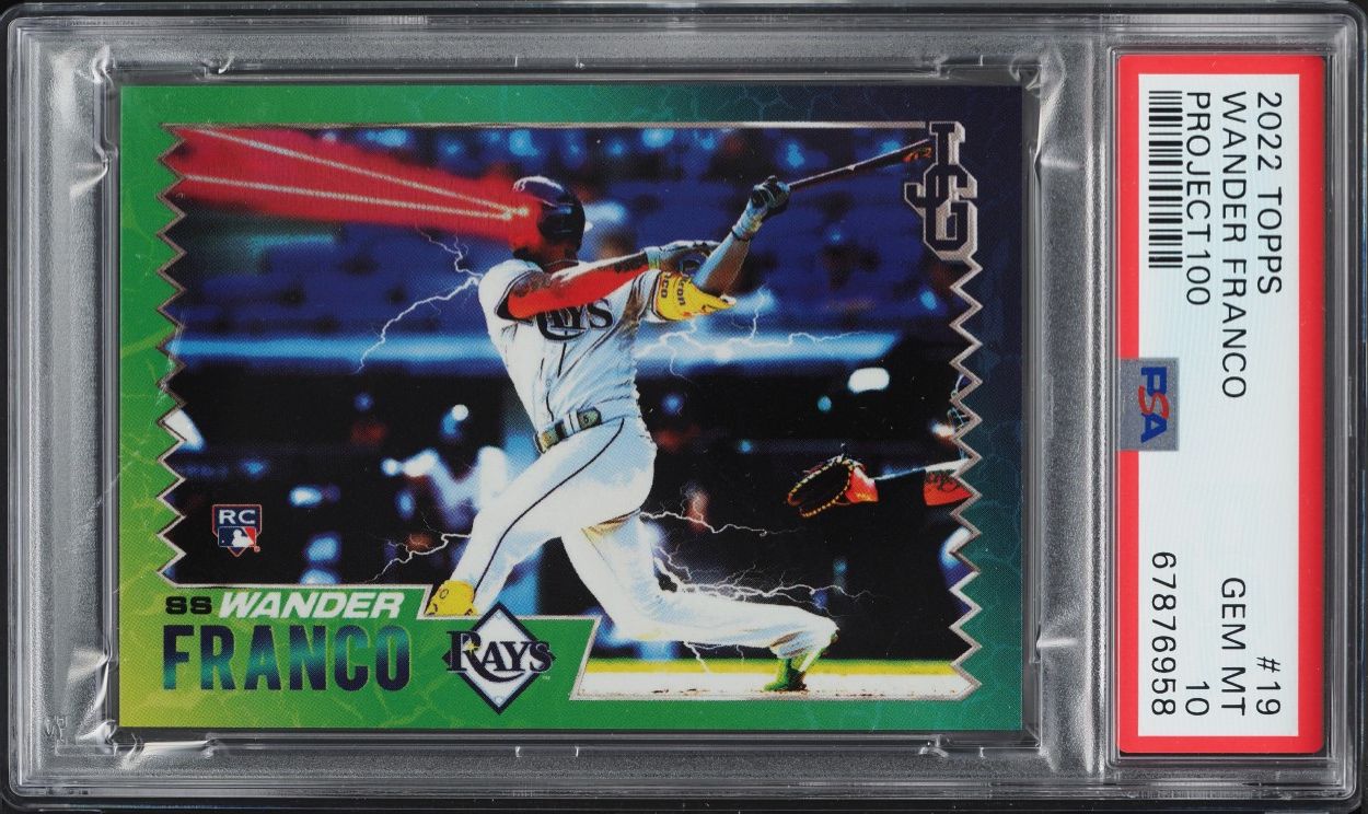 2022 Topps Project 100 By John Geiger Wander Franco ROOKIE #19 PSA