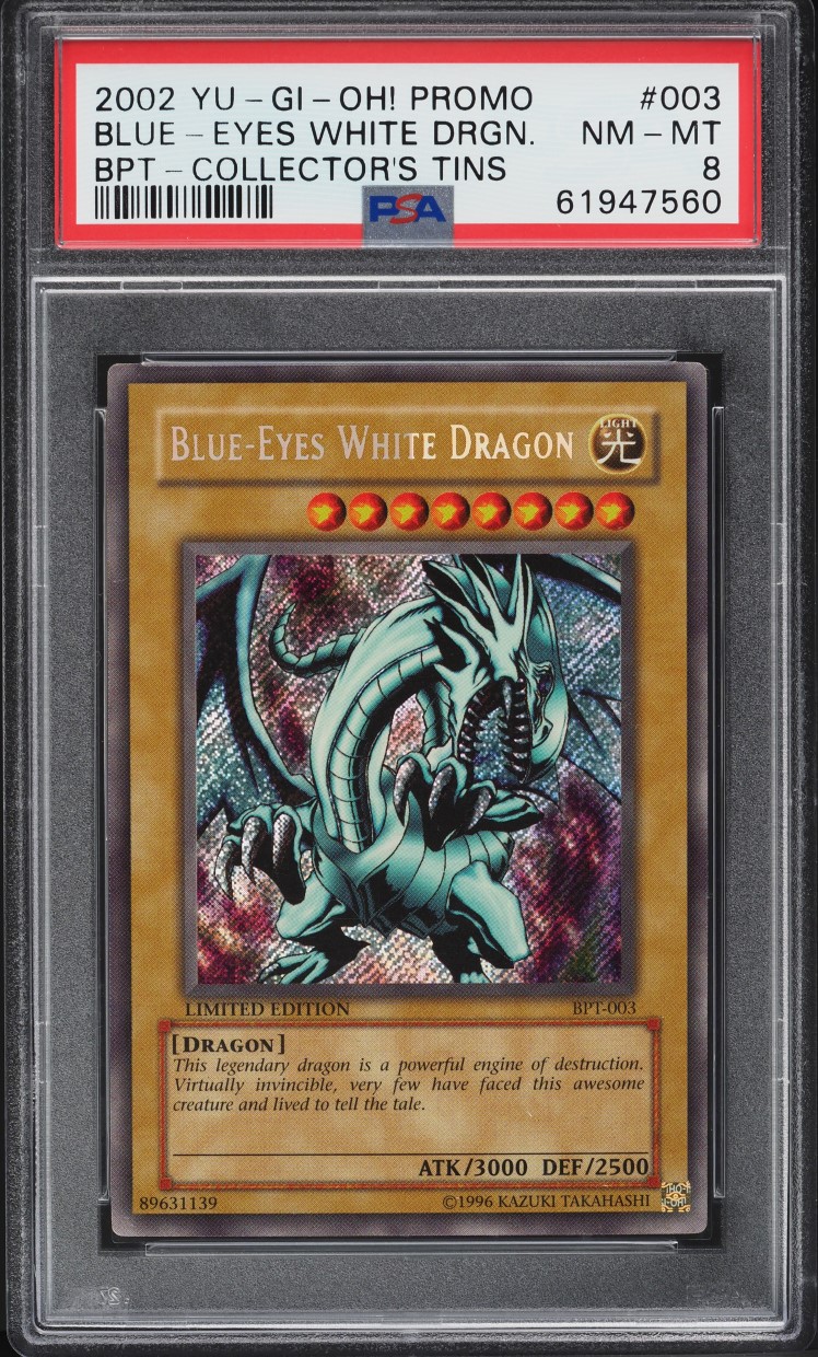 2002 Yu-Gi-Oh! Legend Of Blue Eyes Blue-Eyes White Dragon #LOB-001