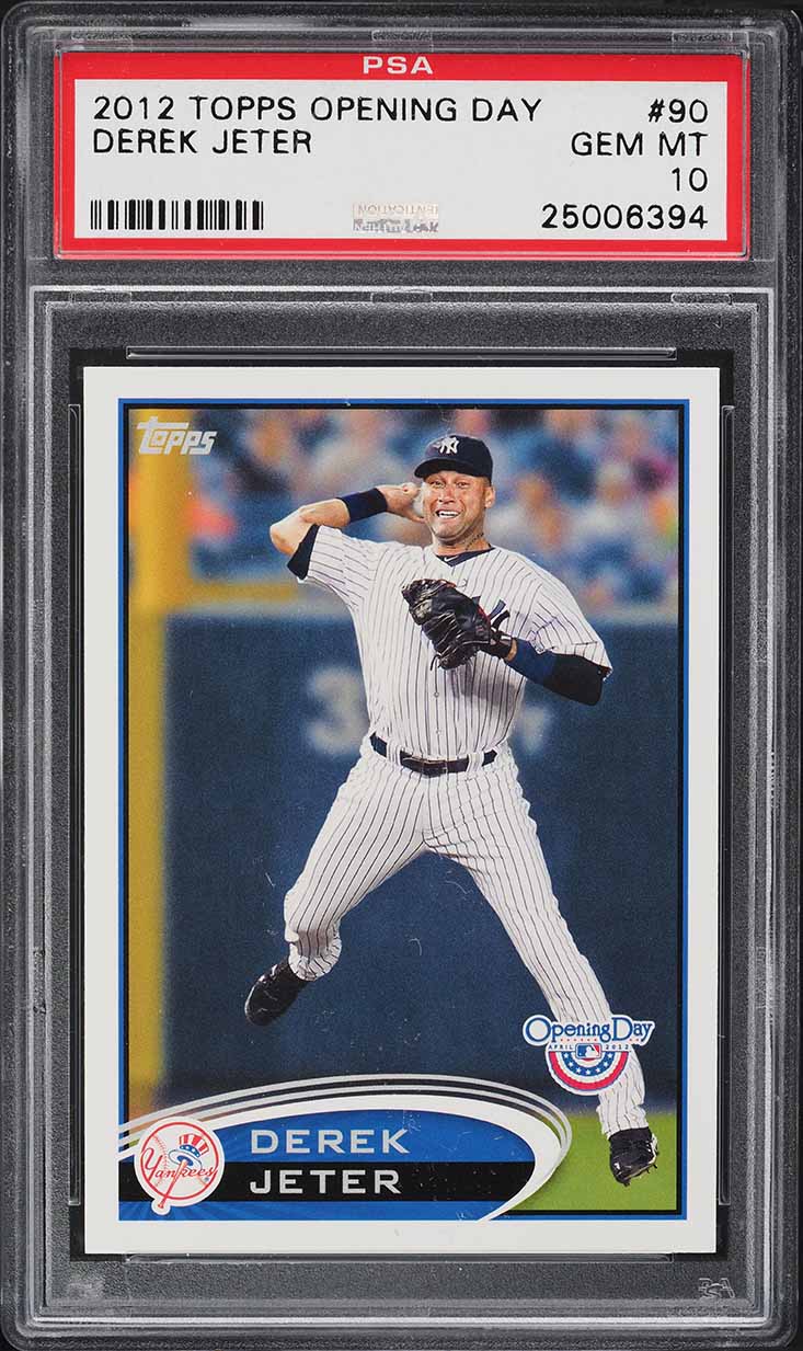 2012 Topps Opening Day Derek Jeter #90 PSA 10 GEM MINT